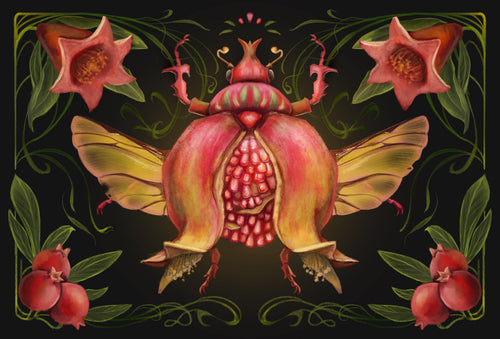Pomegranate BugFruit Mini Print