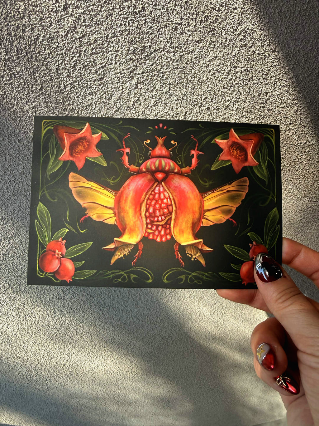 Pomegranate BugFruit Mini Print