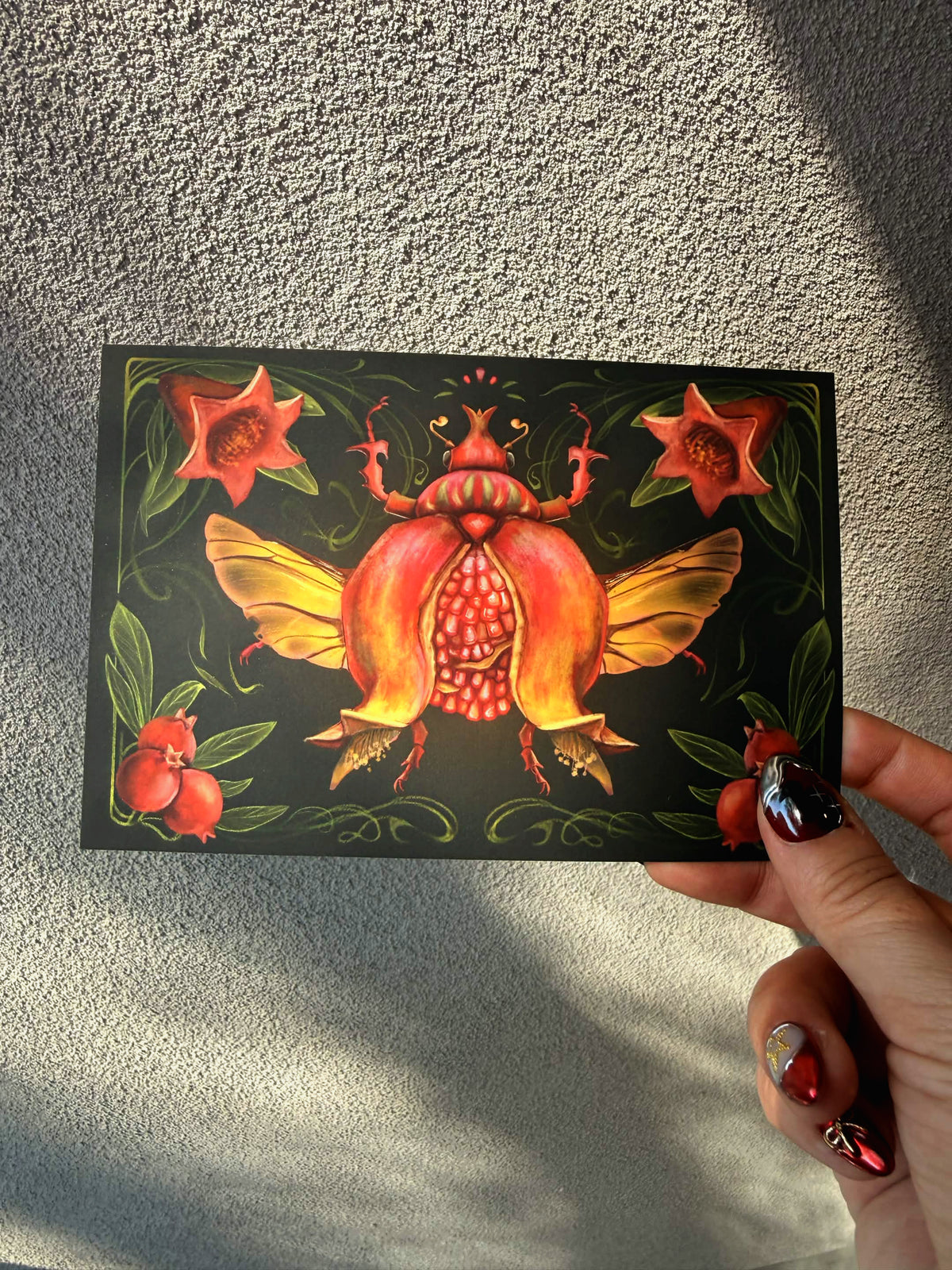Pomegranate BugFruit Mini Print